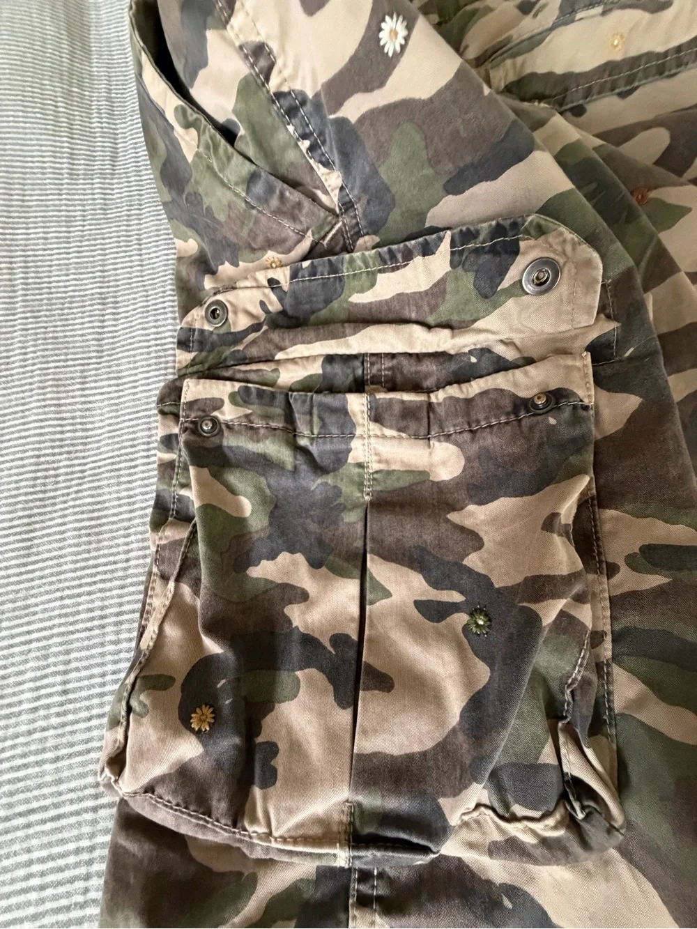 40Weft Camouflage Cargo Shorts - Green & Tan